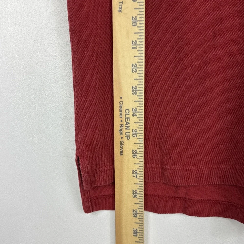 Vintage 90s Nike Team USC Polo Shirt Men XL Red Short Sleeve 100% Cotton Collage - Picture 6 of 9